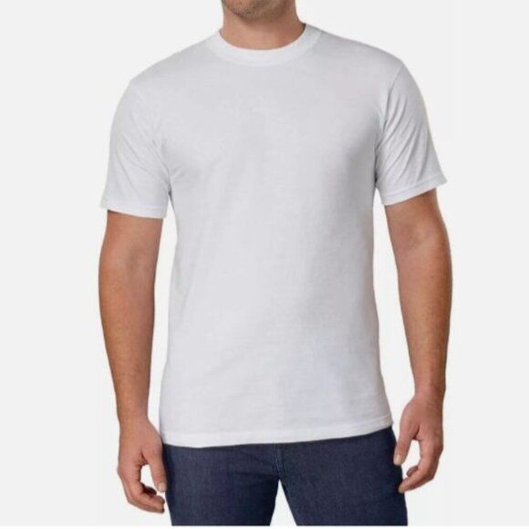 Kirkland Signature Other - NEW Kirkland Signature 6 Pack Mens L White Crew Neck T-Shirts 100% Cotton